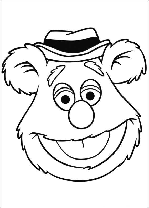 Plansa de colorat cu Muppets 41 36